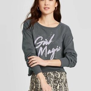 Girl Magic Crop style Sweatshirt Size XXL NWT